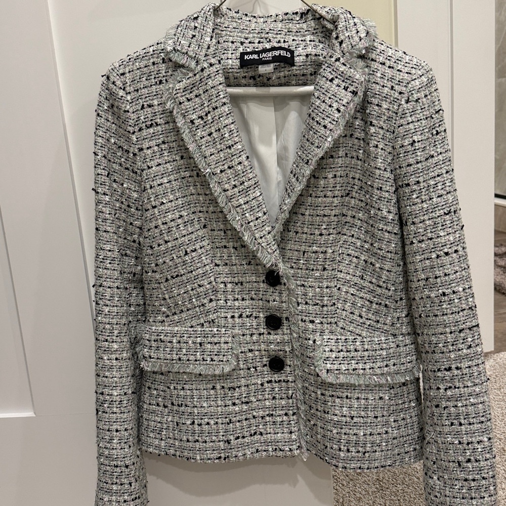 KARL LAGERFELD Tweed Blazer